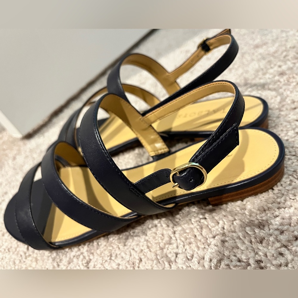 Talbots Dark Blue Strappy Sandals - Picture 4 of 7